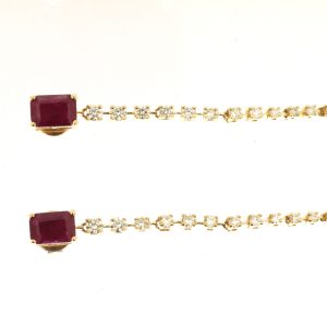 RUBY & DIAMOND EARRING