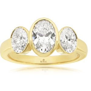 LAB GROWN DIAMOND RING 3 STONE