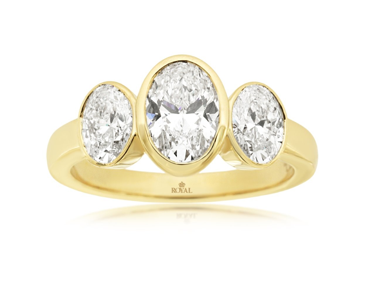 LAB GROWN DIAMOND RING 3 STONE