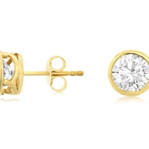 LAB GROWN STUD EARRING