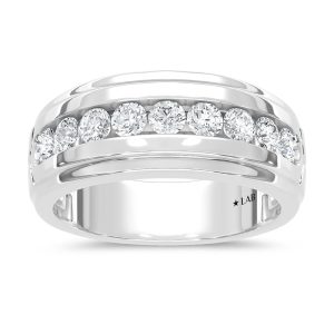 10K White Gold Diamond 1 Ct.Tw. Mens Band