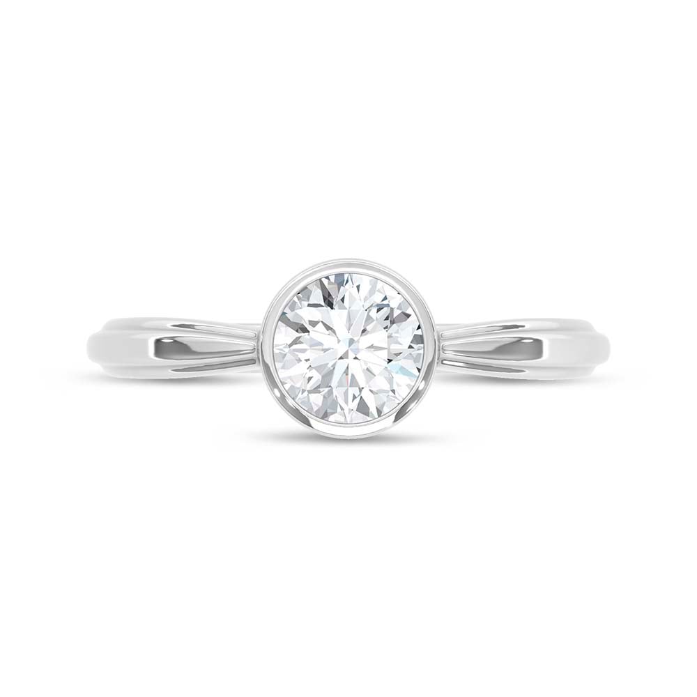 14K White Gold Lab Grown Diamond 3/4 Ct.Tw. Promise Ring