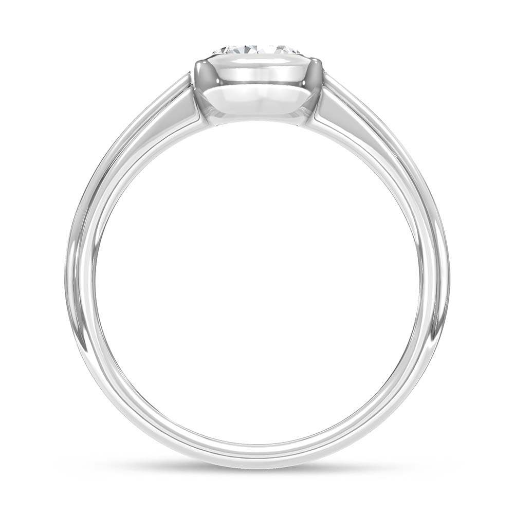 14K White Gold Lab Grown Diamond 3/4 Ct.Tw. Promise Ring