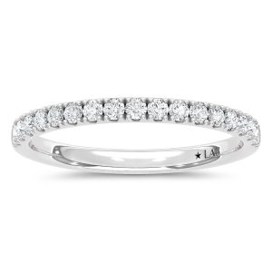 14K White Gold Lab Grown Diamond 1/3 Ct.Tw. Wedding Band