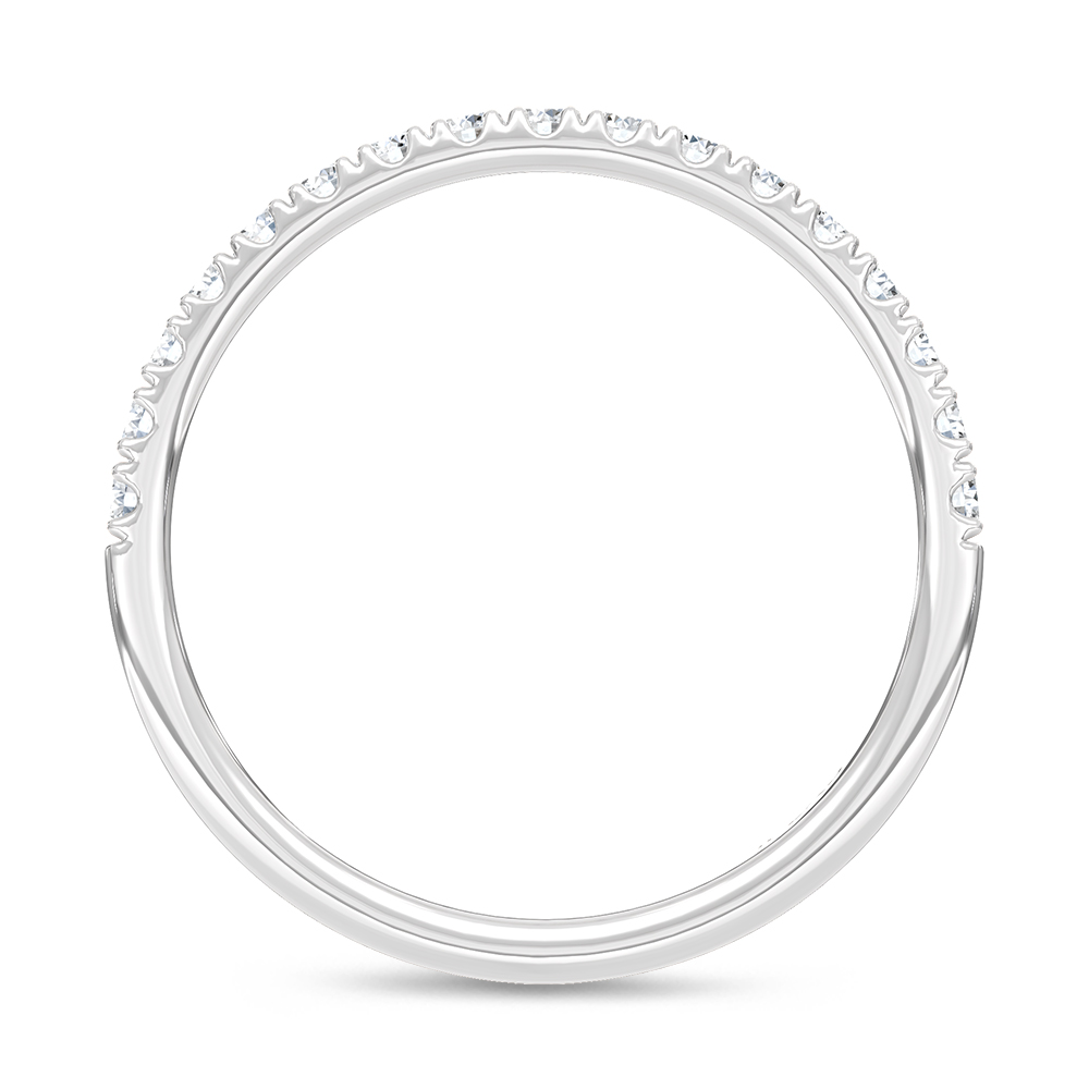 14K White Gold Lab Grown Diamond 1/3 Ct.Tw. Wedding Band