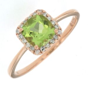 PERIDOT & DIAMOND RING