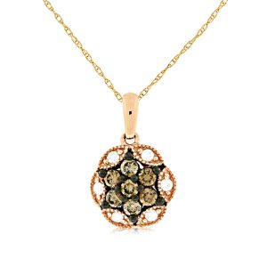 DIAMOND &MOCHA DIAMOND PENDANT
