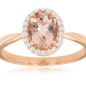 MORGANITE & DIAMOND RING