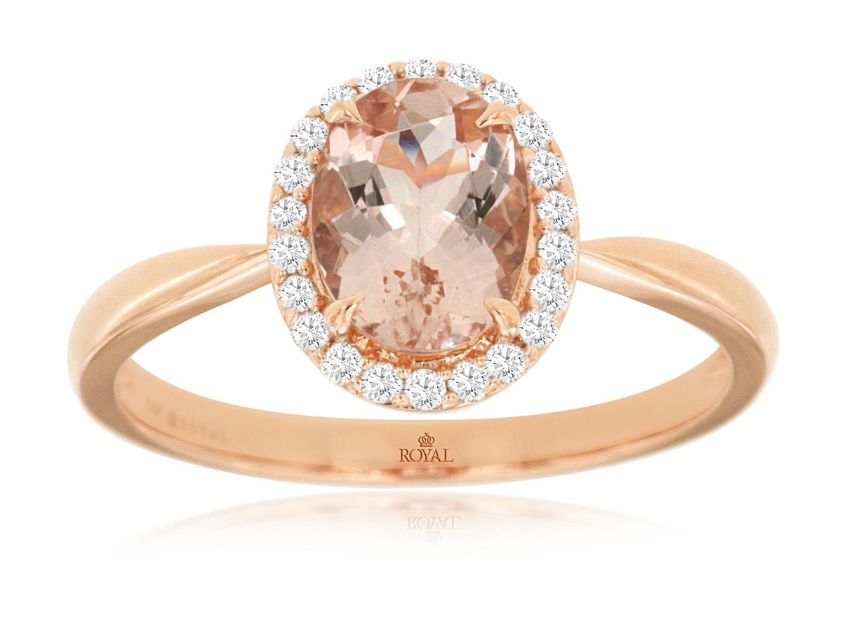 MORGANITE & DIAMOND RING
