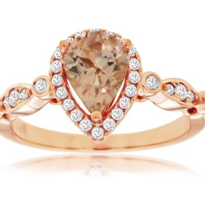 MORGANITE & DIAMOND RING