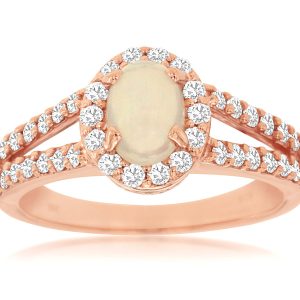 OPAL & DIAMOND RING