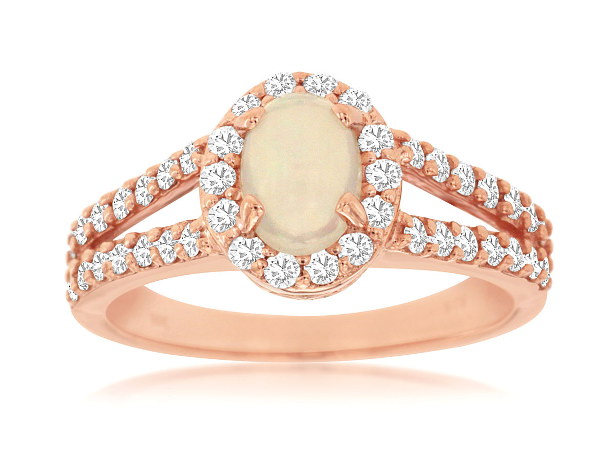 OPAL & DIAMOND RING