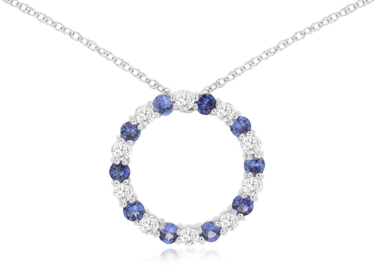 TANZANITE & DIAMOND PENDANT