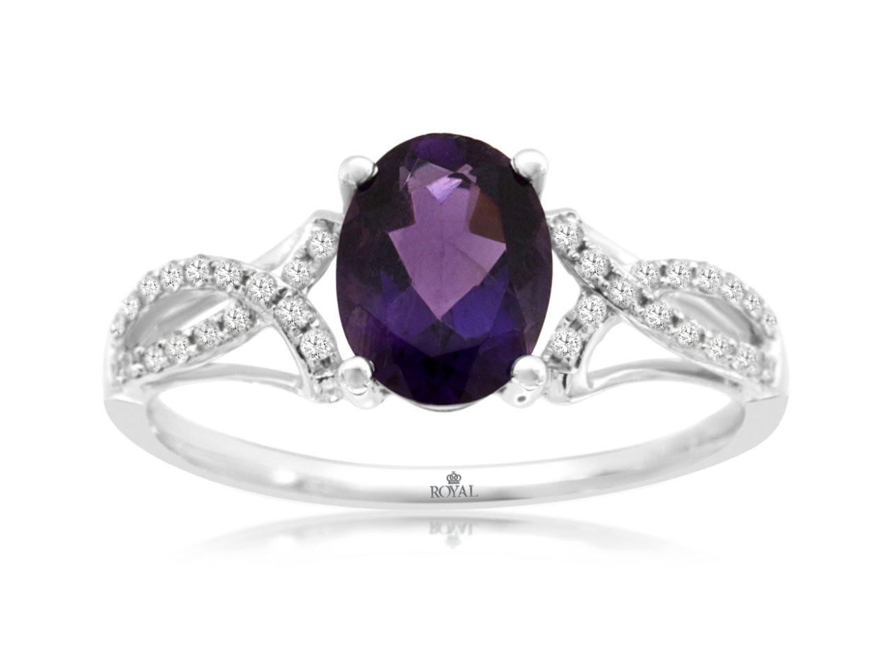 AMETHYST & DIAMOND RING