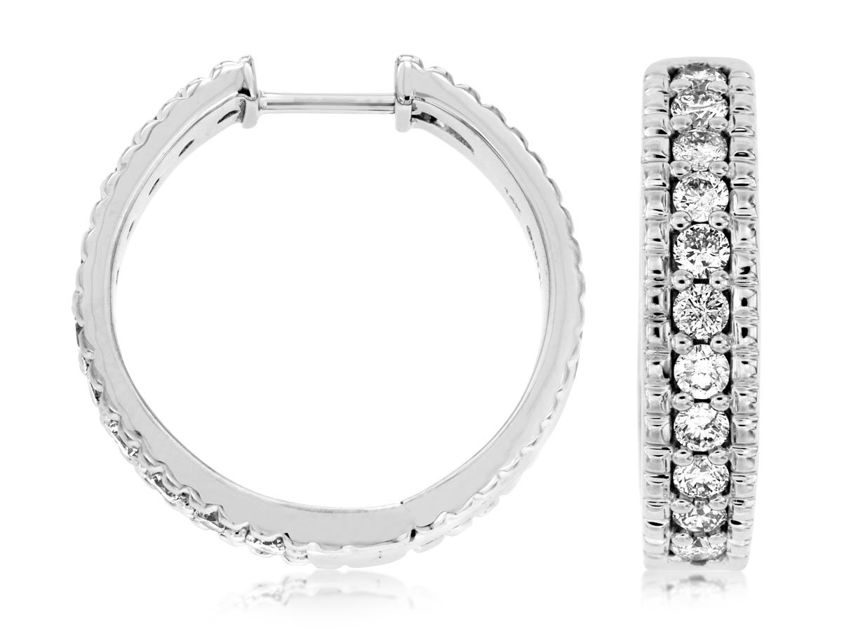 DIAMOND HOOPS 20MM