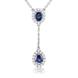 TANZANITE & DIAMOND NECKLACE
