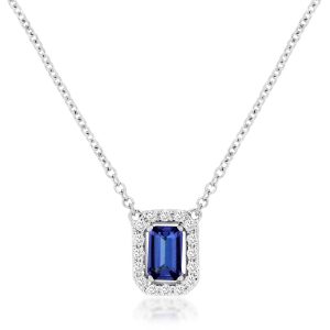 TANZANITE & DIAMOND NECKLACE