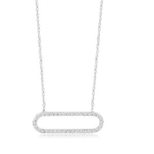 DIAMOND PAPERCLIP NECKLACE