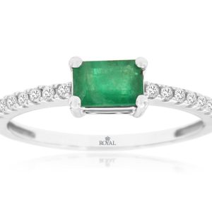 EMERALD & DIAMOND RING