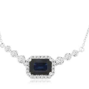 SAPPHIRE & DIAMOND PENDANT