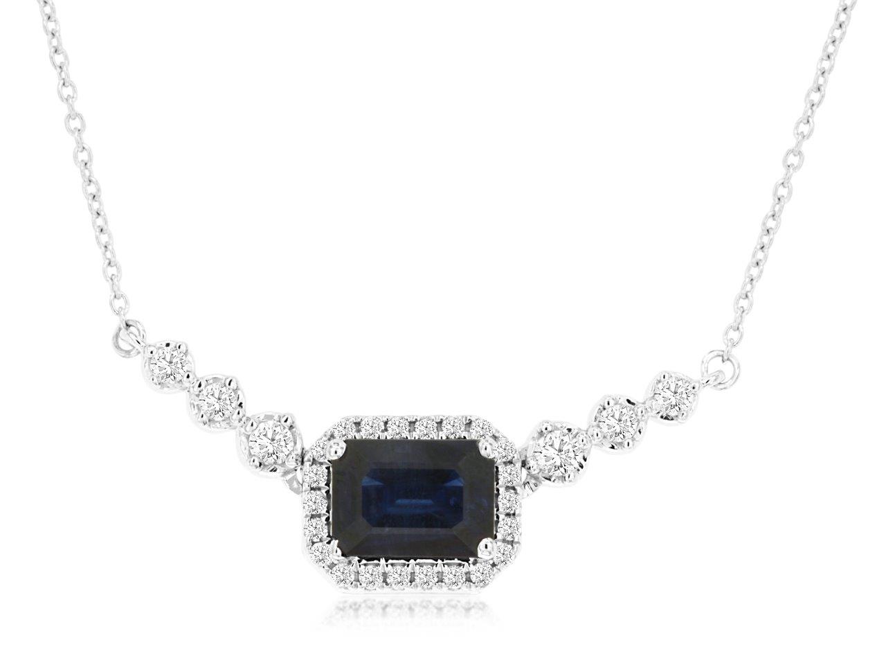 SAPPHIRE & DIAMOND PENDANT
