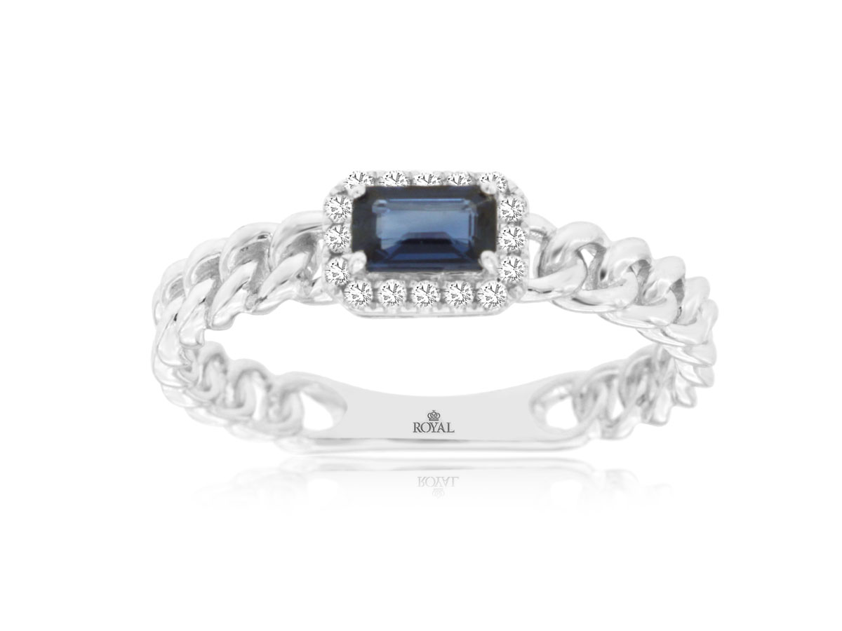 SAPPHIRE & DIAMOND RING