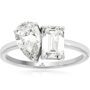 LAB GROWN DIAMOND 2 STONE RING