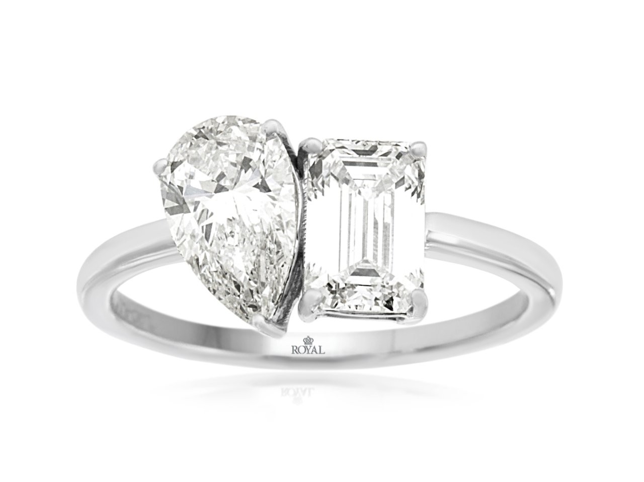 LAB GROWN DIAMOND 2 STONE RING