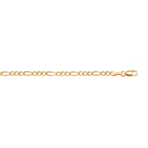10K Gold 2.6mm Figaro Chain