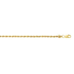 10K Gold 2.0mm Lite Rope Chain