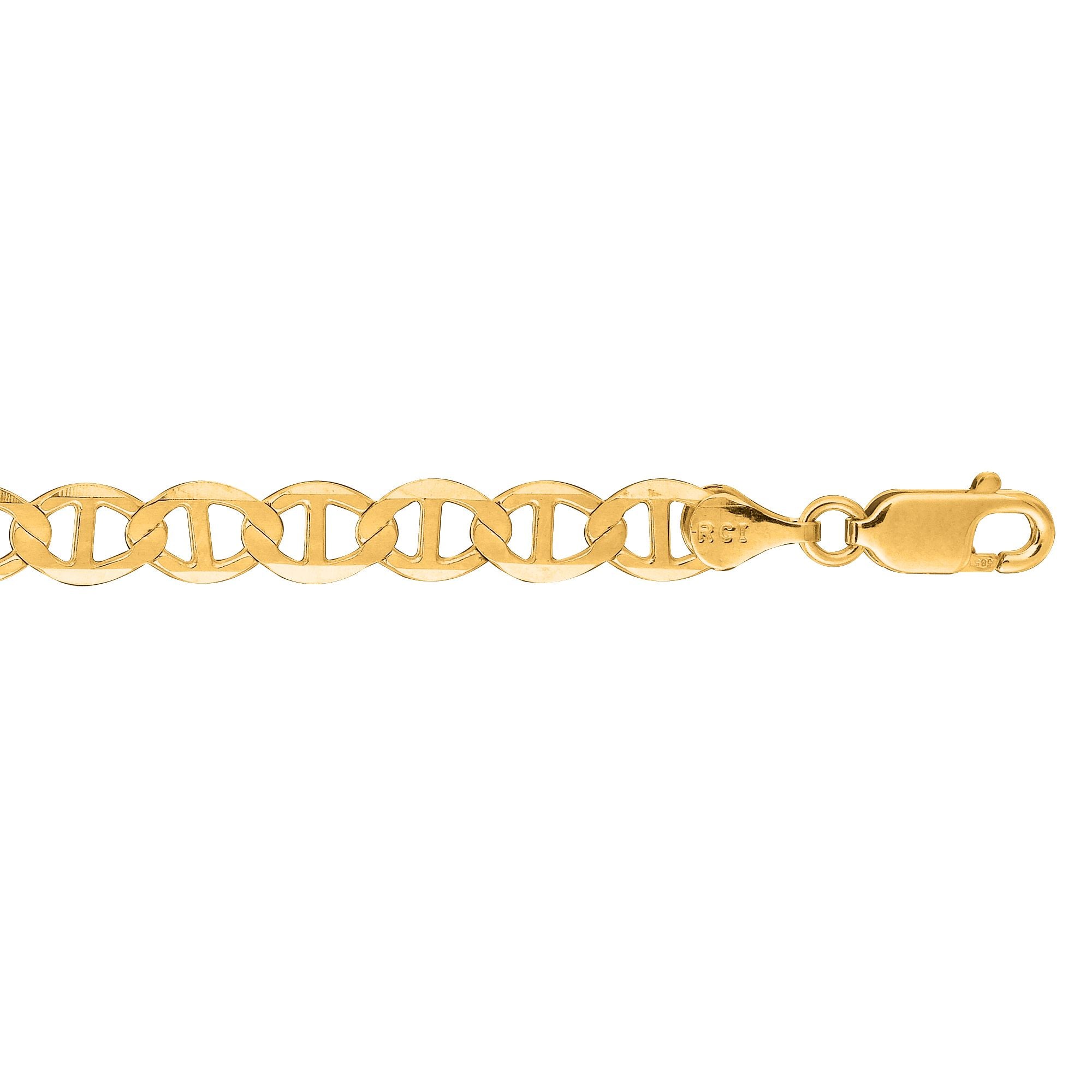 10K Gold 5.5mm Mariner Chain