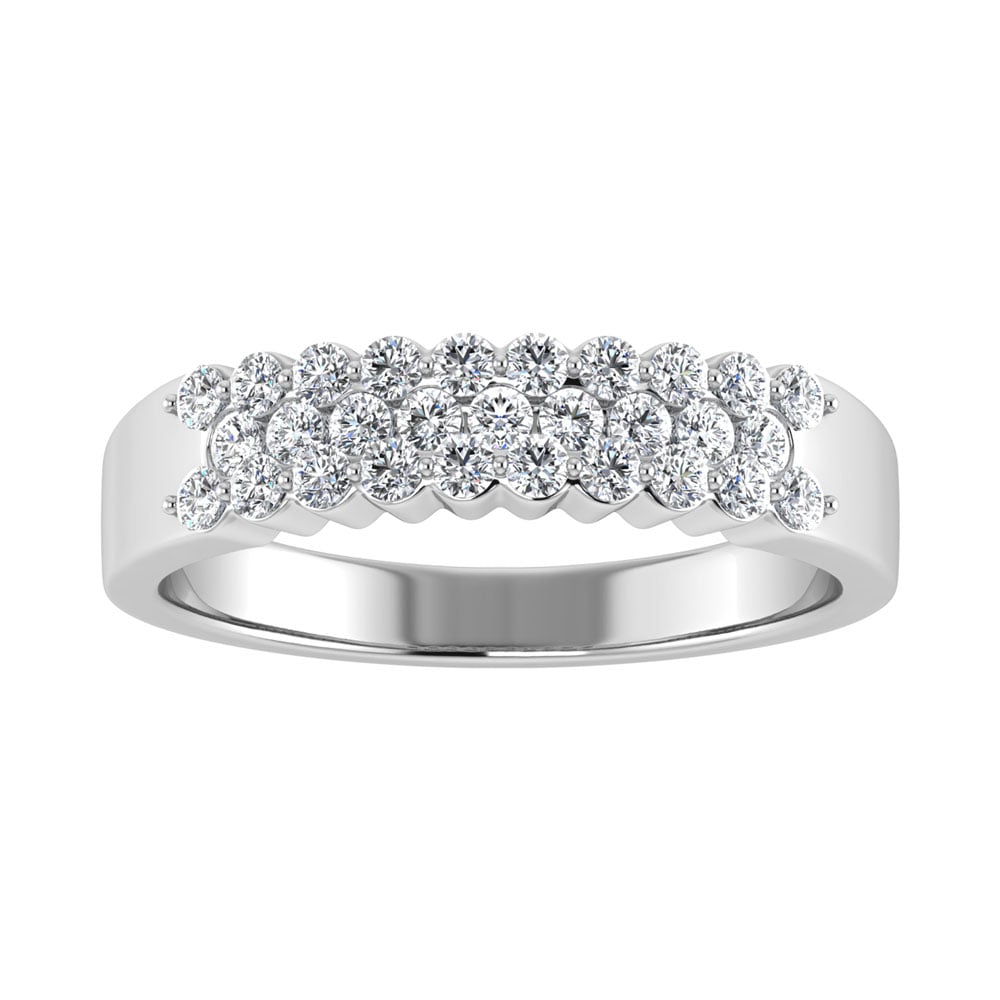 Diamond 1/2 Ct.Tw. Fashion Band in 14K White Gold