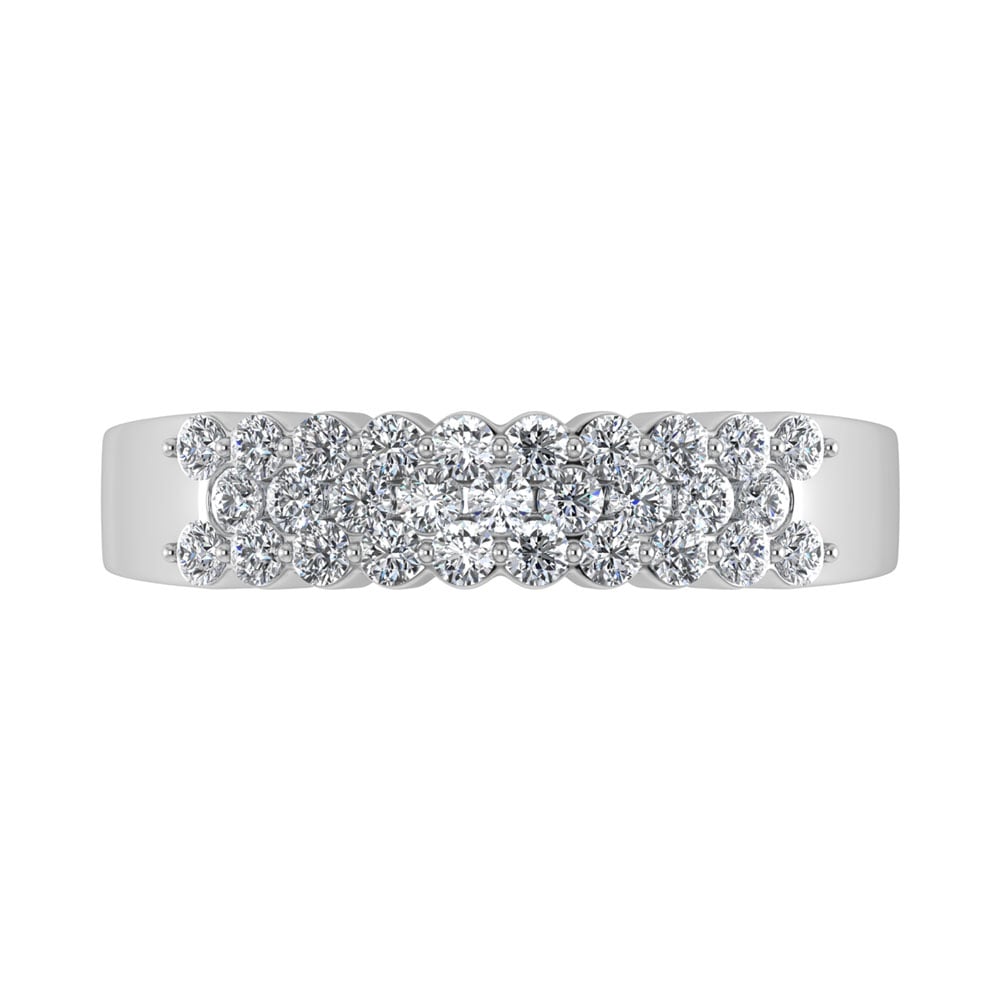 Diamond 1/2 Ct.Tw. Fashion Band in 14K White Gold