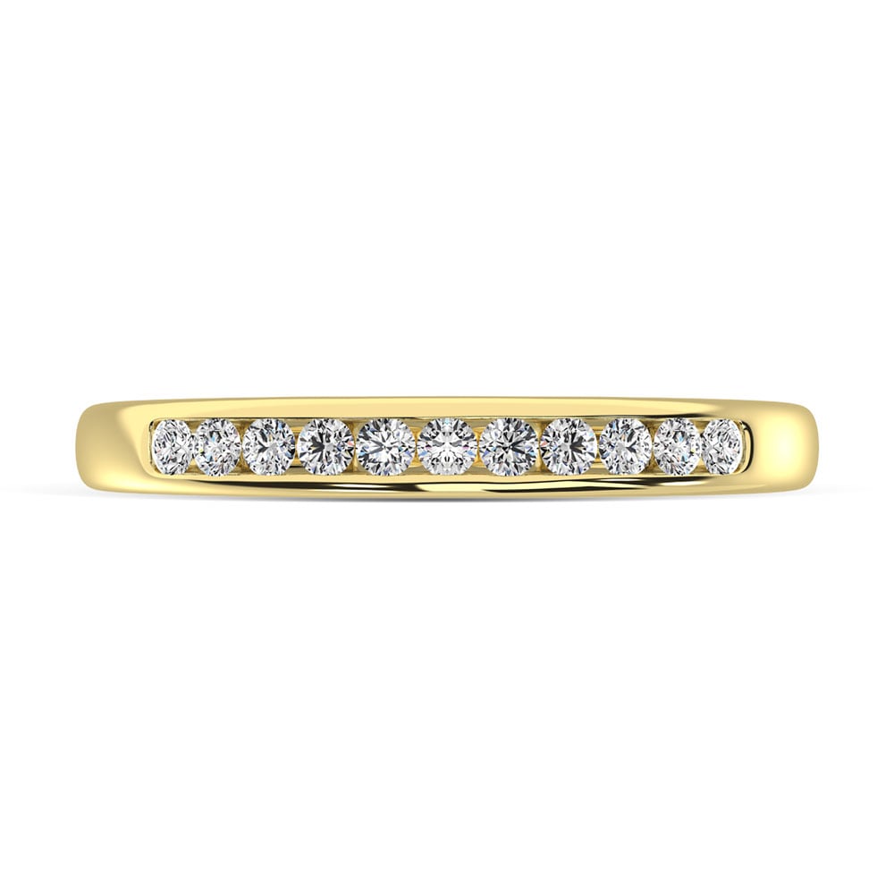 10K Yellow Gold 1/4 Ct.Tw. Diamond Anniversary Band