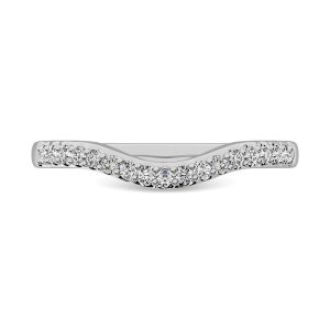 14K White Gold 1/6 Ct.Tw. Diamond Anniversary Band