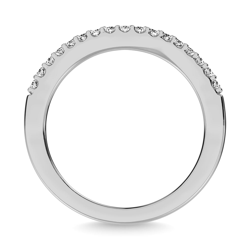 14K White Gold 1/6 Ct.Tw. Diamond Anniversary Band