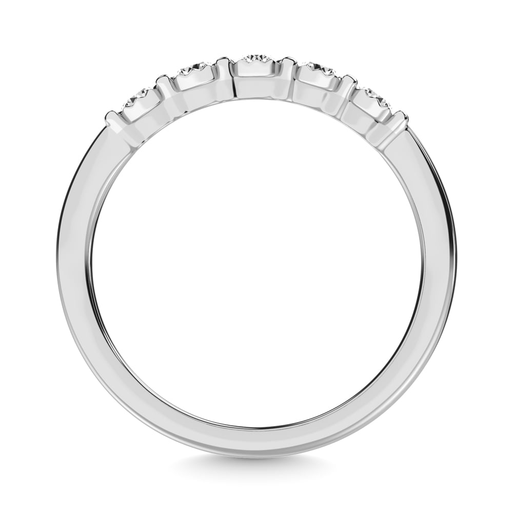 Diamond Illusion Band 1/6 Ct.tw Round-cut in 10K White Gold