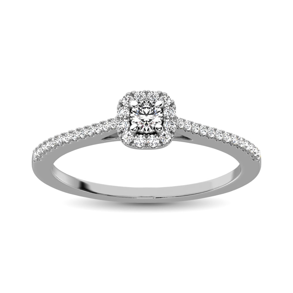 10K White Gold 1/4 Ct.Tw. Diamond Promise Ring