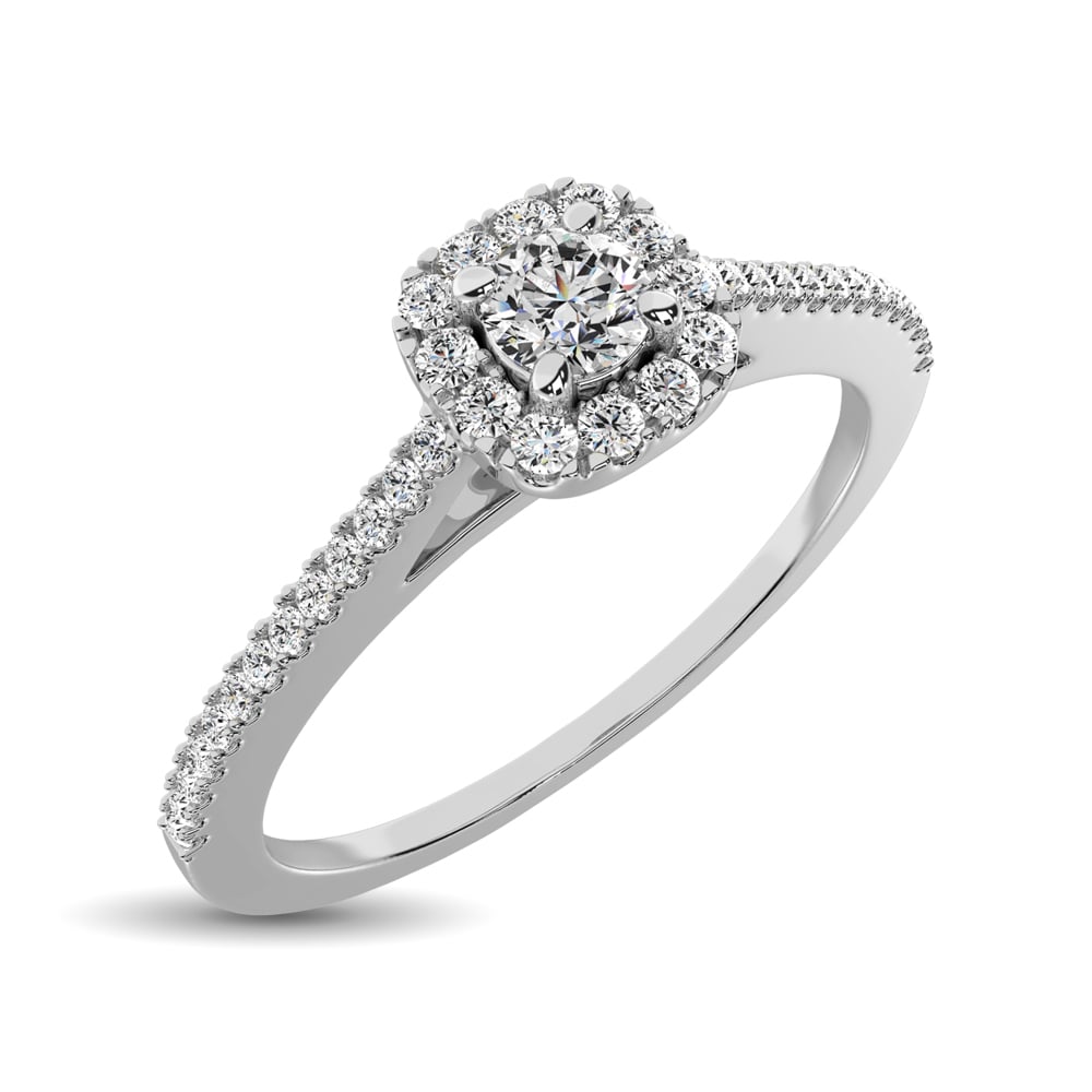 10K White Gold 1/4 Ct.Tw. Diamond Promise Ring
