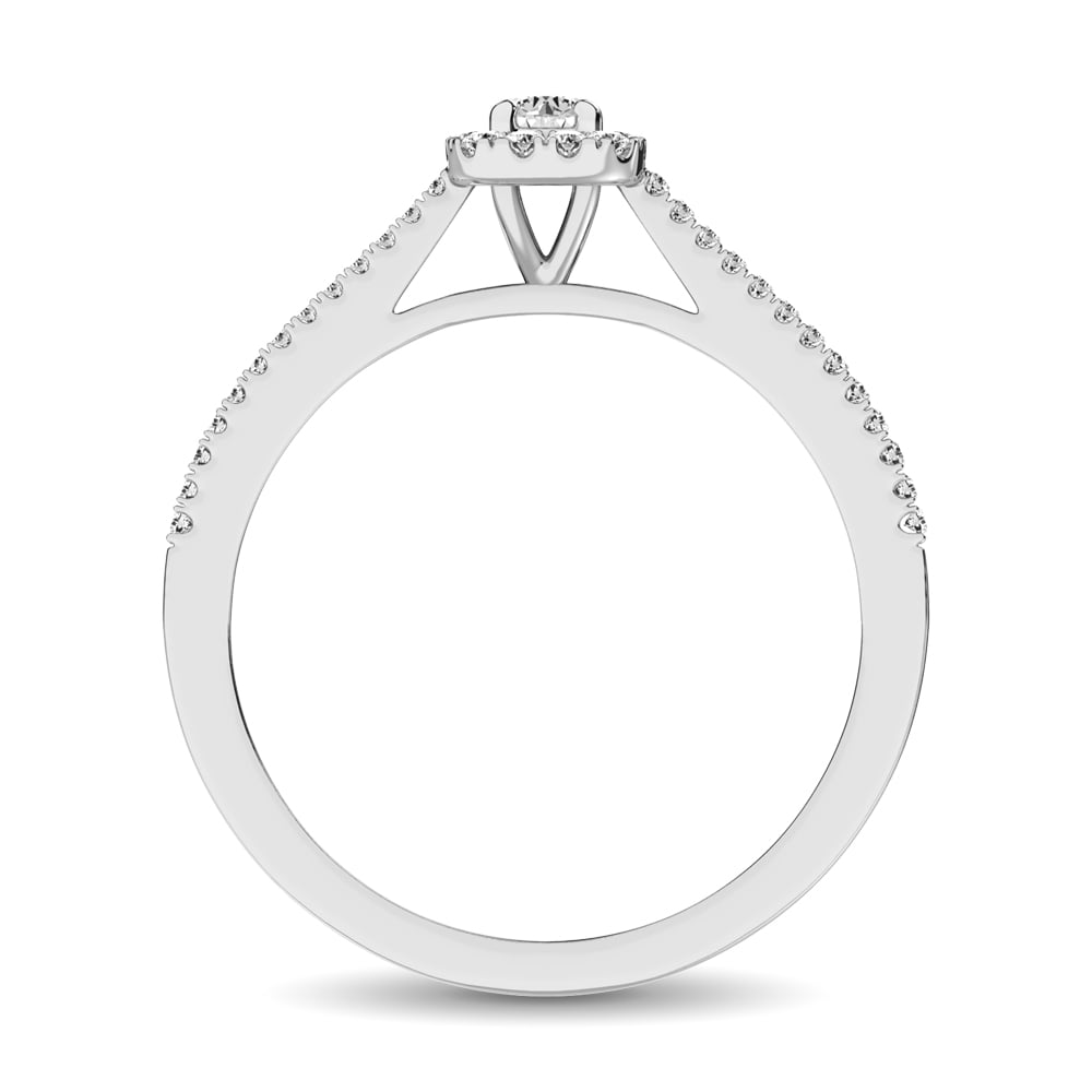 10K White Gold 1/4 Ct.Tw. Diamond Promise Ring