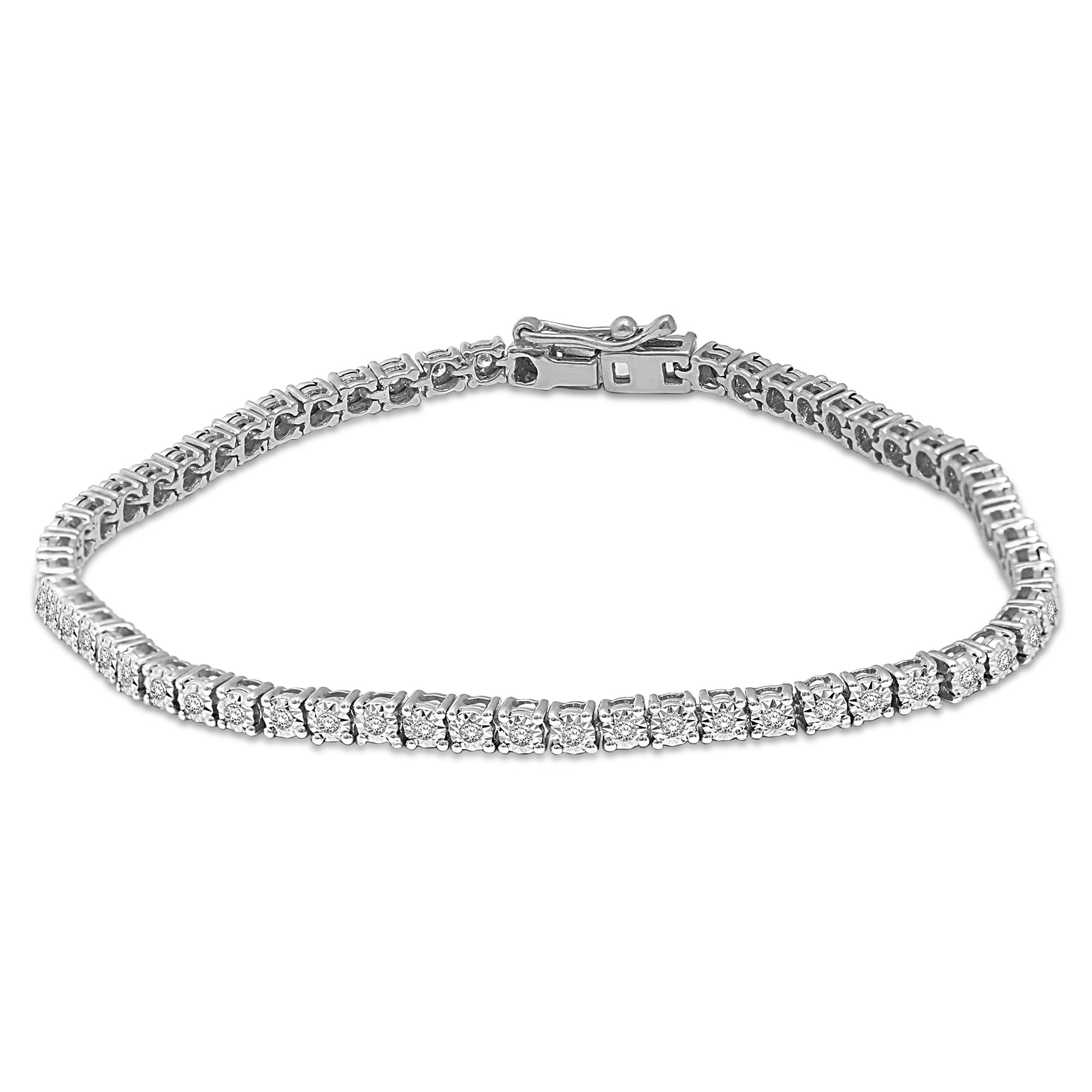 10K White Gold 1/2 Ct.Tw. Diamond Bracelet