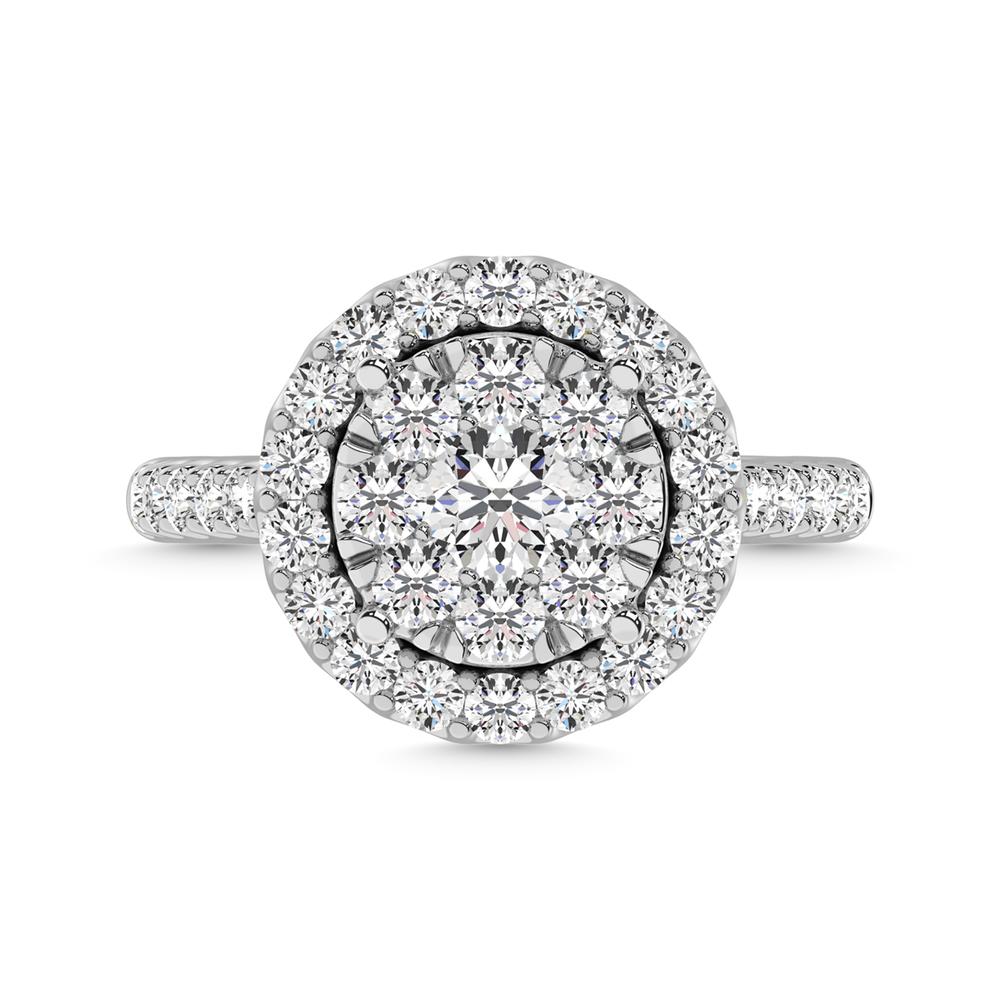 14K White Gold 1 Ct.tw Diamond Fashion Ring