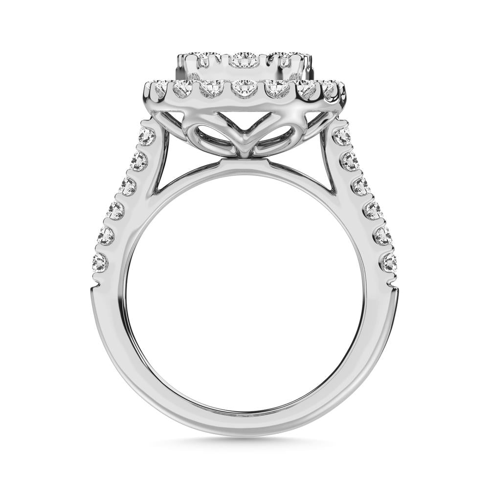 14K White Gold 1 Ct.tw Diamond Fashion Ring
