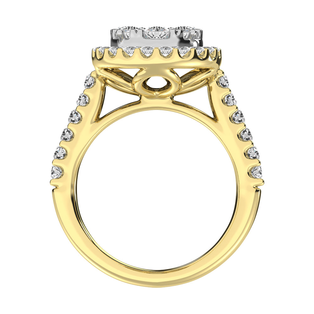 14K Yellow Gold 1 Ct.tw Diamond Fashion Ring