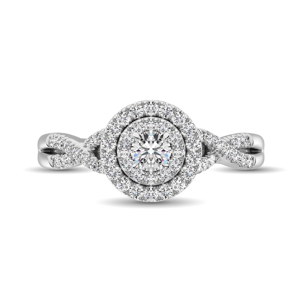 Diamond Engagement Ring 1/2 Ct.tw in 10K White Gold