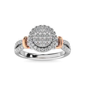 14K White Gold 3/4 Ct.tw Diamond Fashion Ring