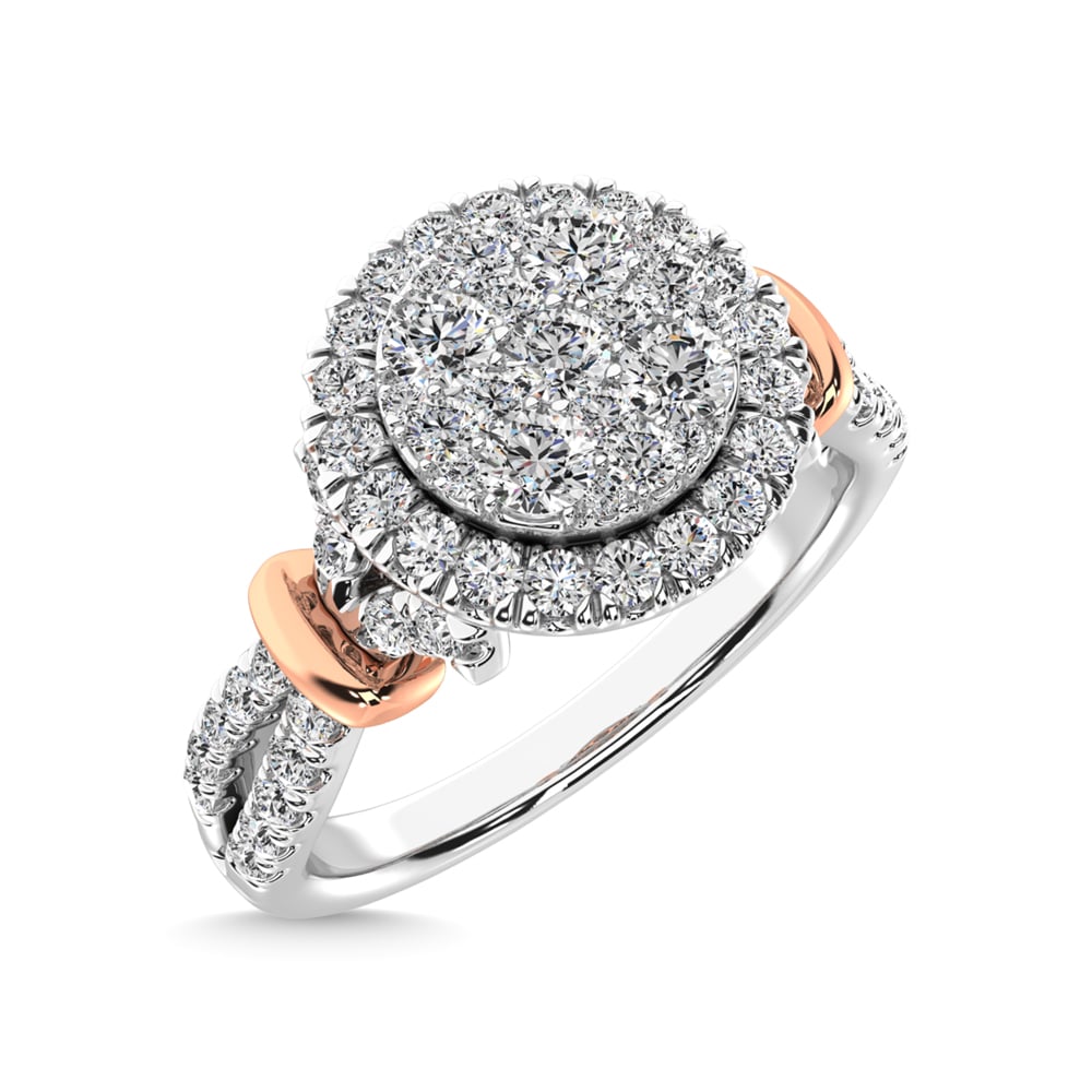 14K White Gold 3/4 Ct.tw Diamond Fashion Ring