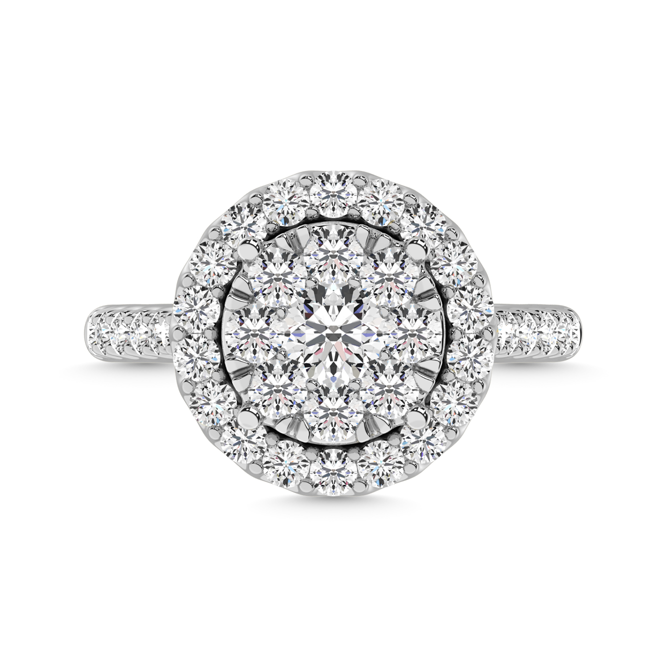 Diamond 3/4 Ct.Tw. Engagement Ring in 14K White Gold