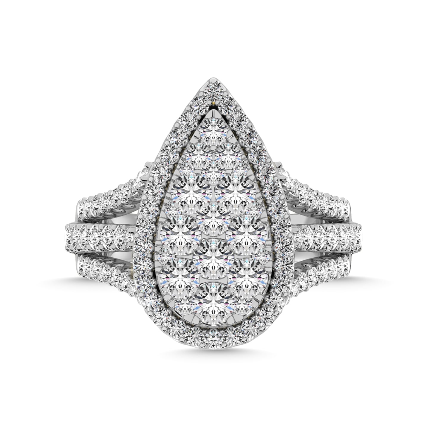 Diamond 2 7/8 Ct.Tw. Engagement Ring in 14K White Gold