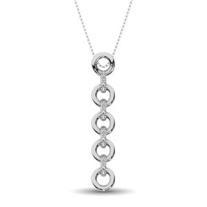 Sterling Silver Diamond Accent Fashion Pendant